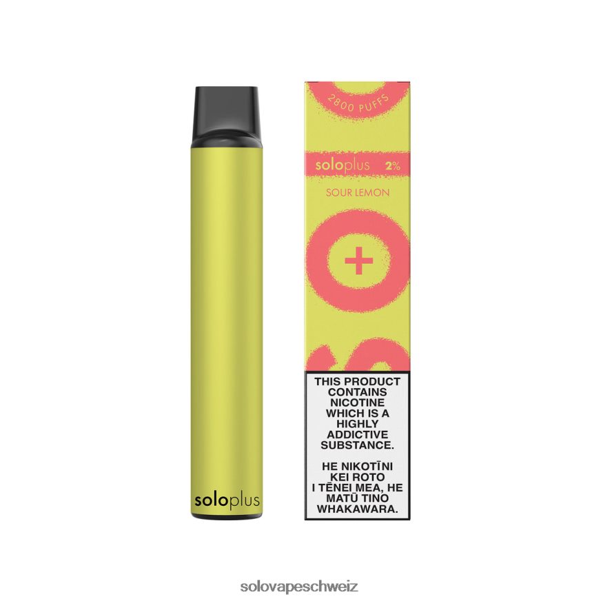 saure Zitrone Solo Plus Einweg-Vapor VXT6N236 | Vape Solo Einweg